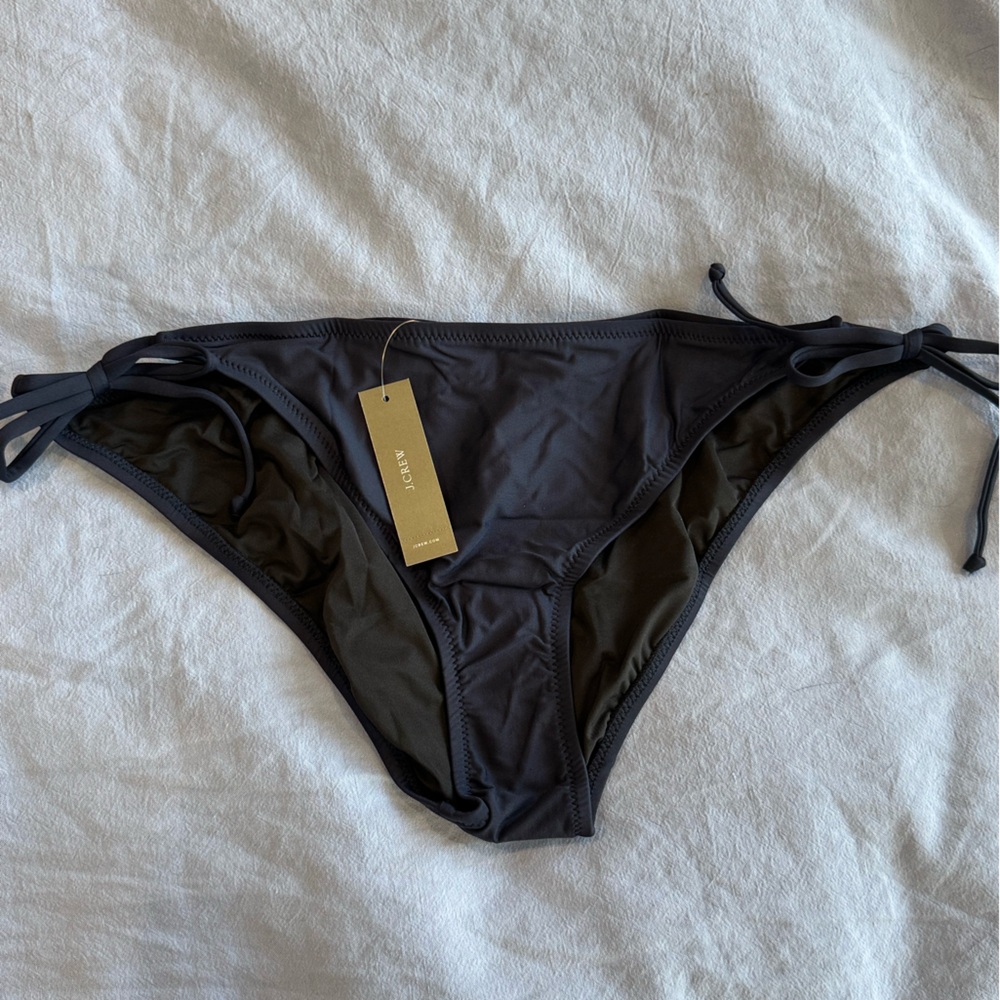 NWT J. Crew navy string bikini bottoms